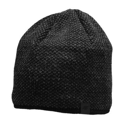 Heren h4z22 logo beanie (zwart)