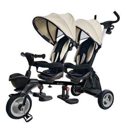 Devessport Tricycle évolutif Qplay G-Melar Sand 2 places