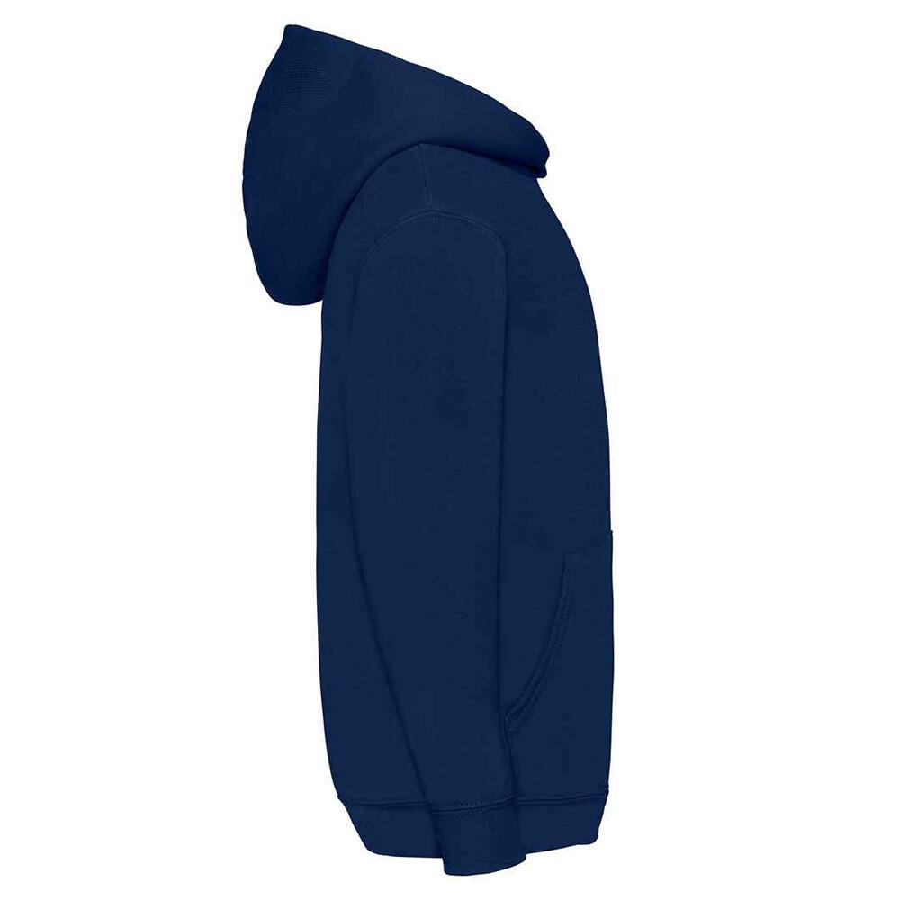 Felpa Con Cappuccio Bambini Fruit Of The Loom Classic Blu Navy 3/3