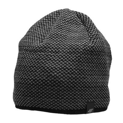 Heren h4z22 logo beanie (grijs/zilver)