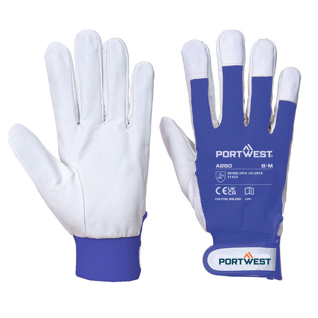 PORTWEST A250 Tergsus Pelle Di Capra Guanto Portwest A250 - Tergsus Blu