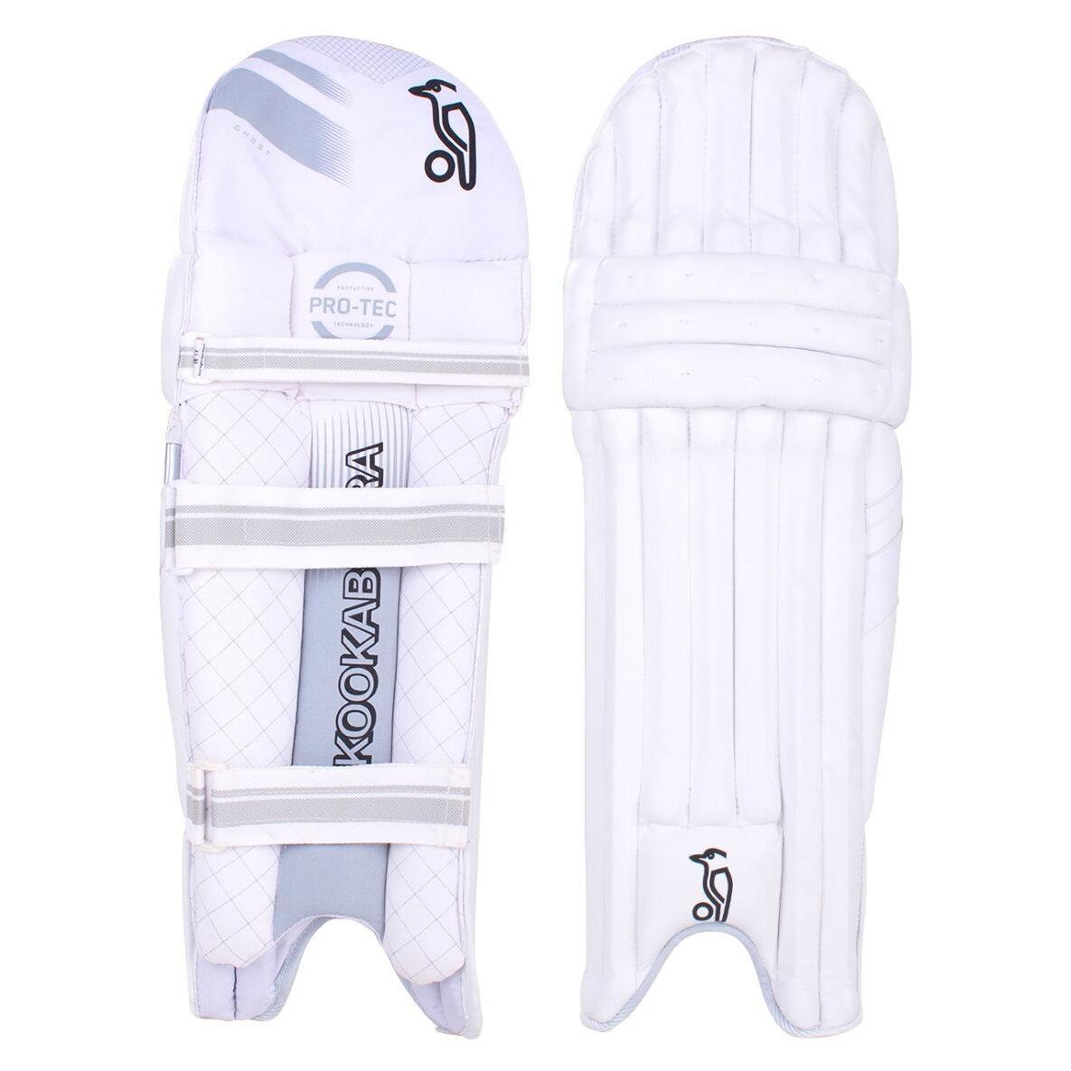 KOOKABURRA Childrens/Kids Ghost 5.1 2023 Left Hand Cricket Batting Pads (White)
