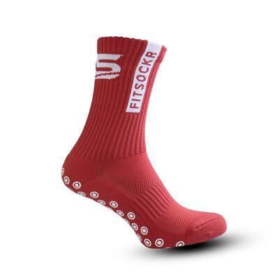 Fitsockr gripsokken - rood l