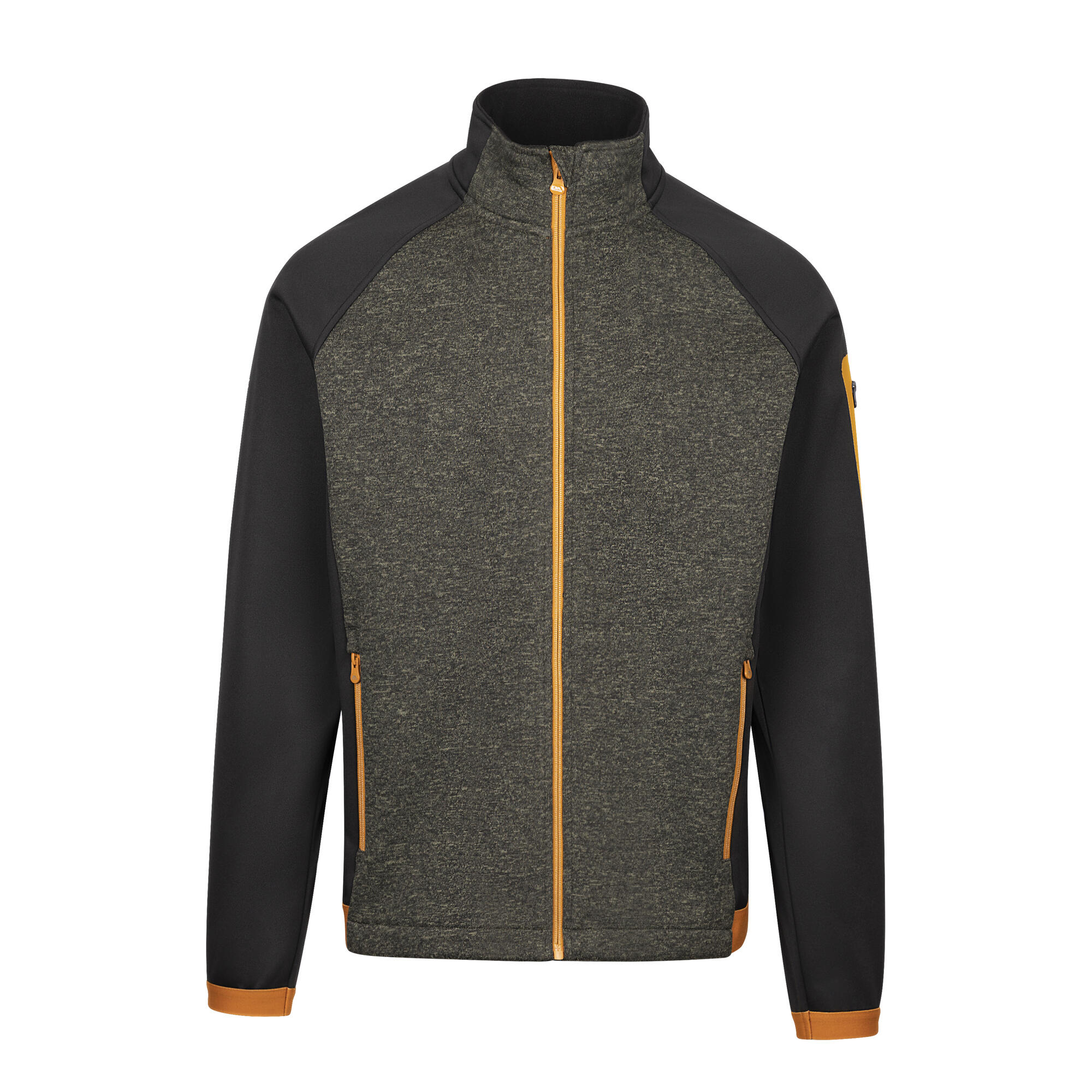 TRESPASS Mens AT300 Foxearth Full Zip Fleece Jacket (Marshland Marl)