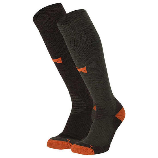 Lot de 2 paires de chaussettes de compression Xtreme Outdoor, vert multi