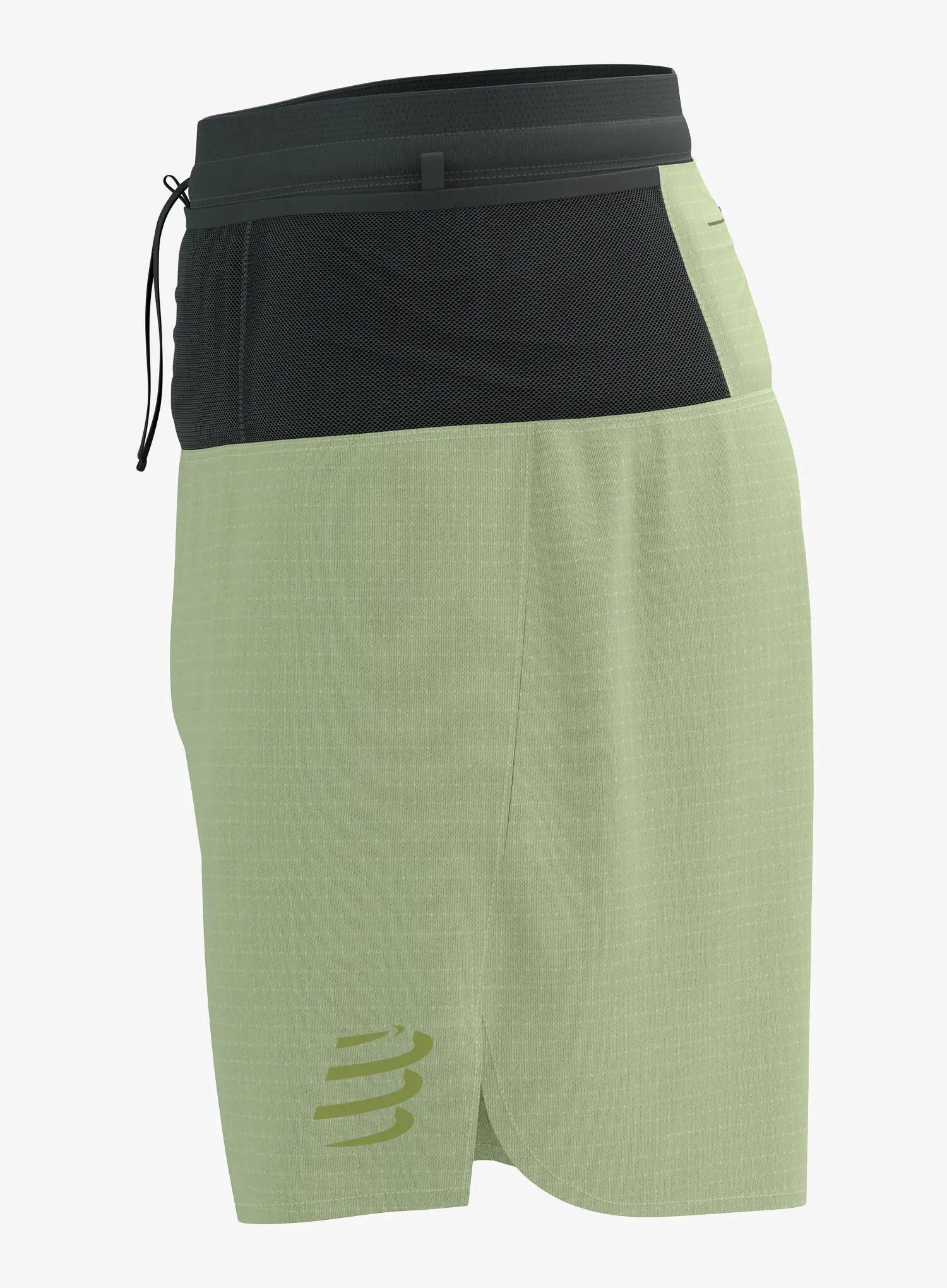 Pantalón Corto de Trail Compressport Verde para Hombre 7/7