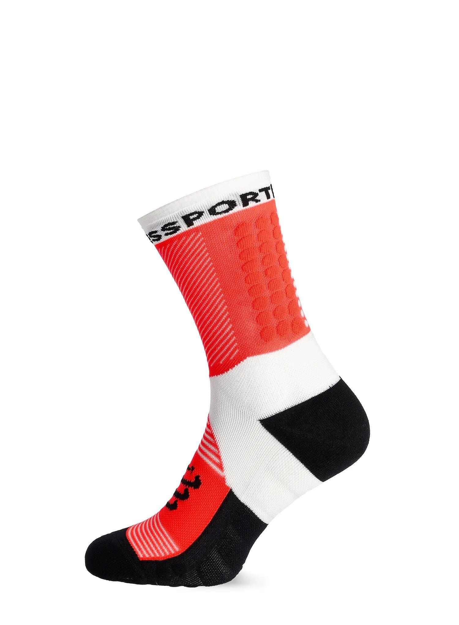 Compressport Ultra Trail V2.0 Sokken Wit/Rood 3/4
