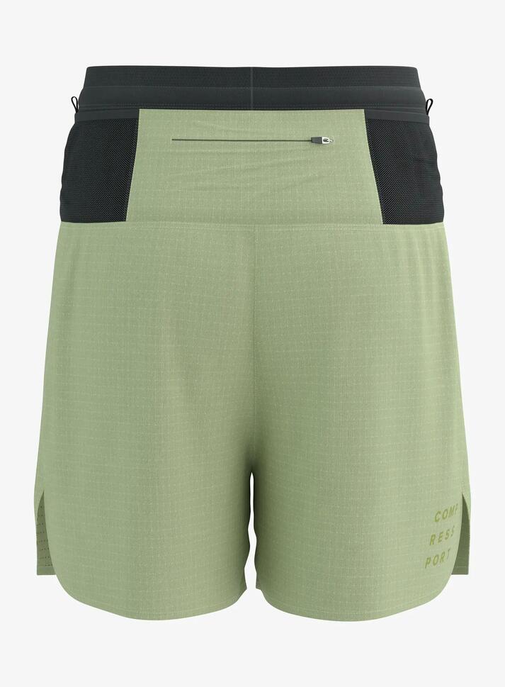 Spodenki do biegania męskie Compressport Trail Racing Overshort