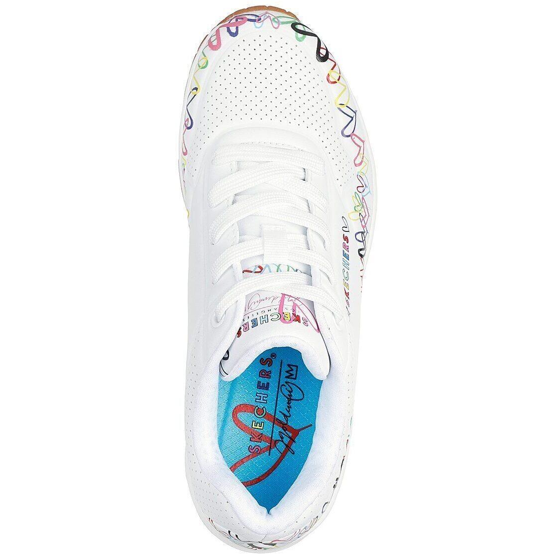 Sneakers Skechers Uno - Love All Aroun, Wit, Dames 2/7