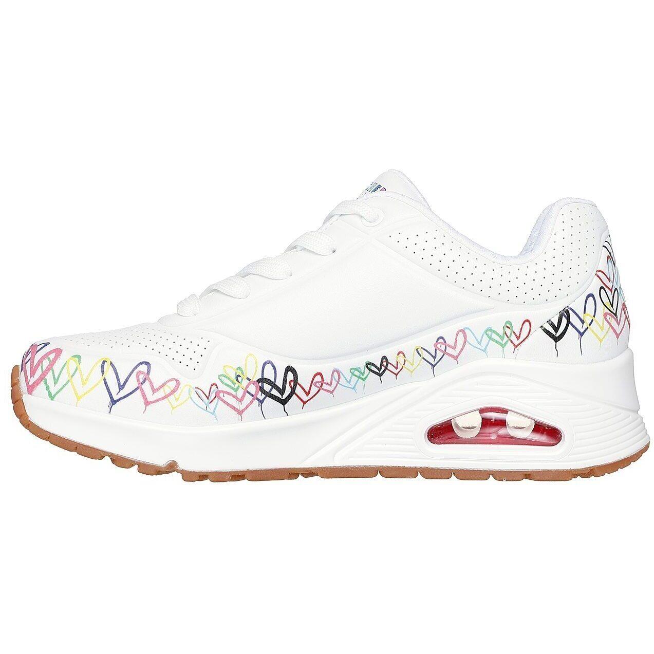 Sneakers Skechers Uno - Love All Aroun, Wit, Dames 4/7
