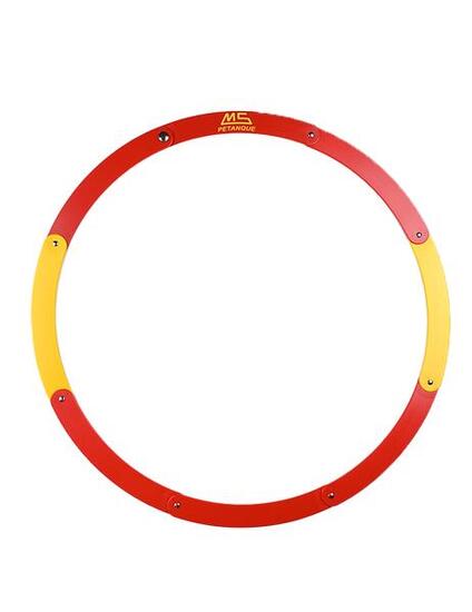 Cercle de pétanque pliant MS Pétanque - rouge et jaune