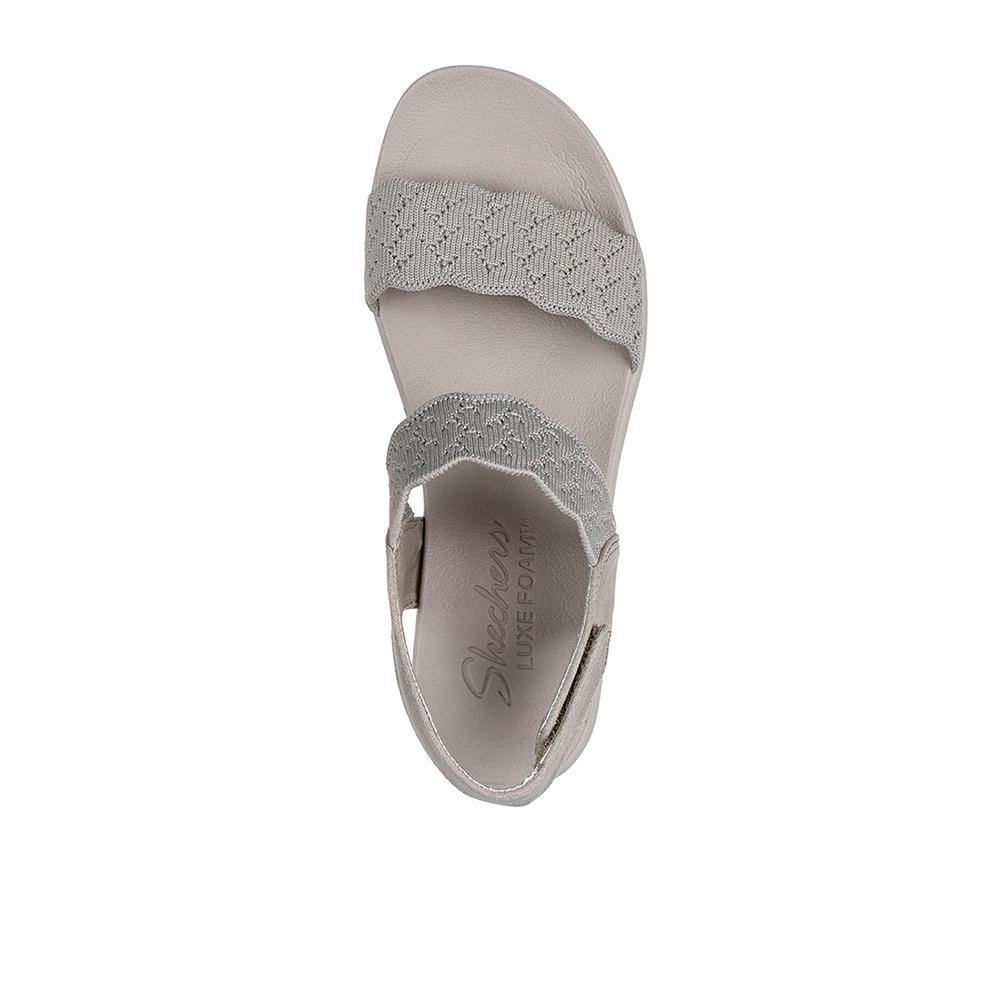 SANDALE FEMME Skechers Arya - On The Rise doux tissu GRIS 3/5