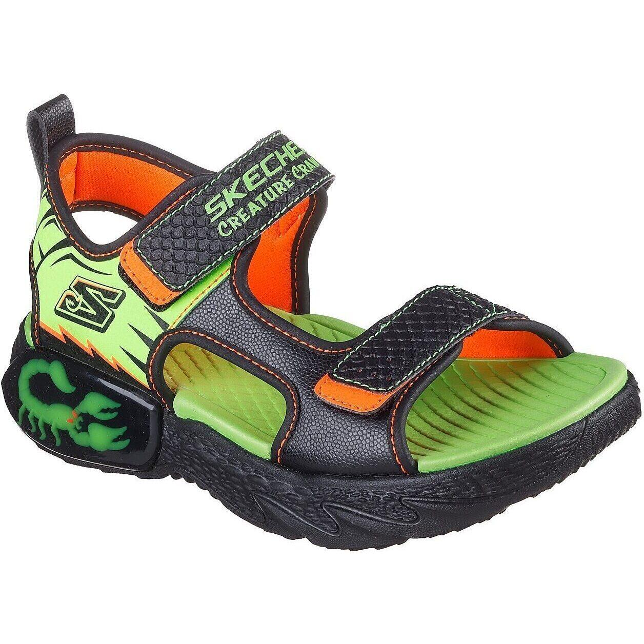 Chinelos Skechers Creature-splash-bugt, Verde, Crianças