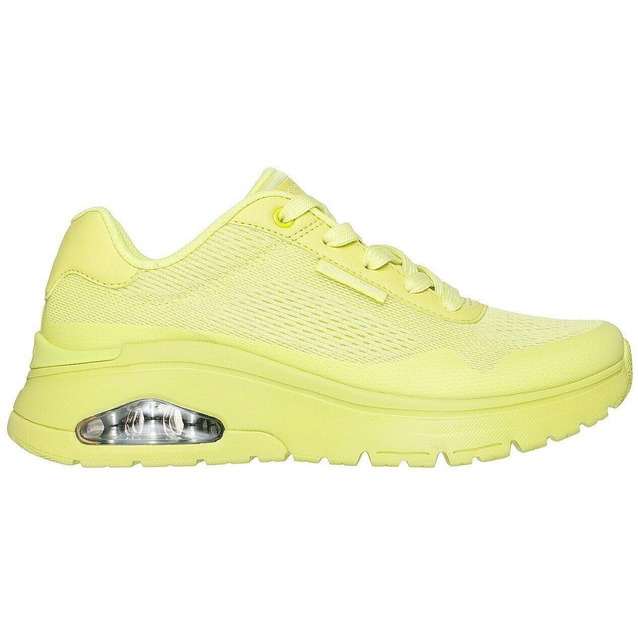 Skechers Uno Flex Spring On Air Sneakers Damen Mädchen 177794 LIME 3/7
