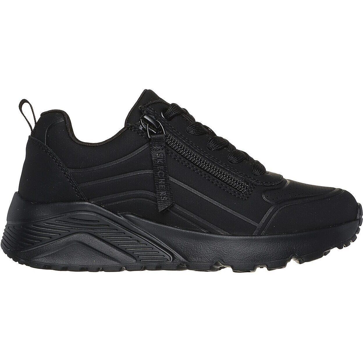 Calçado Skechers Uno Lite - Easy Zip, Preto, Crianças 4/5