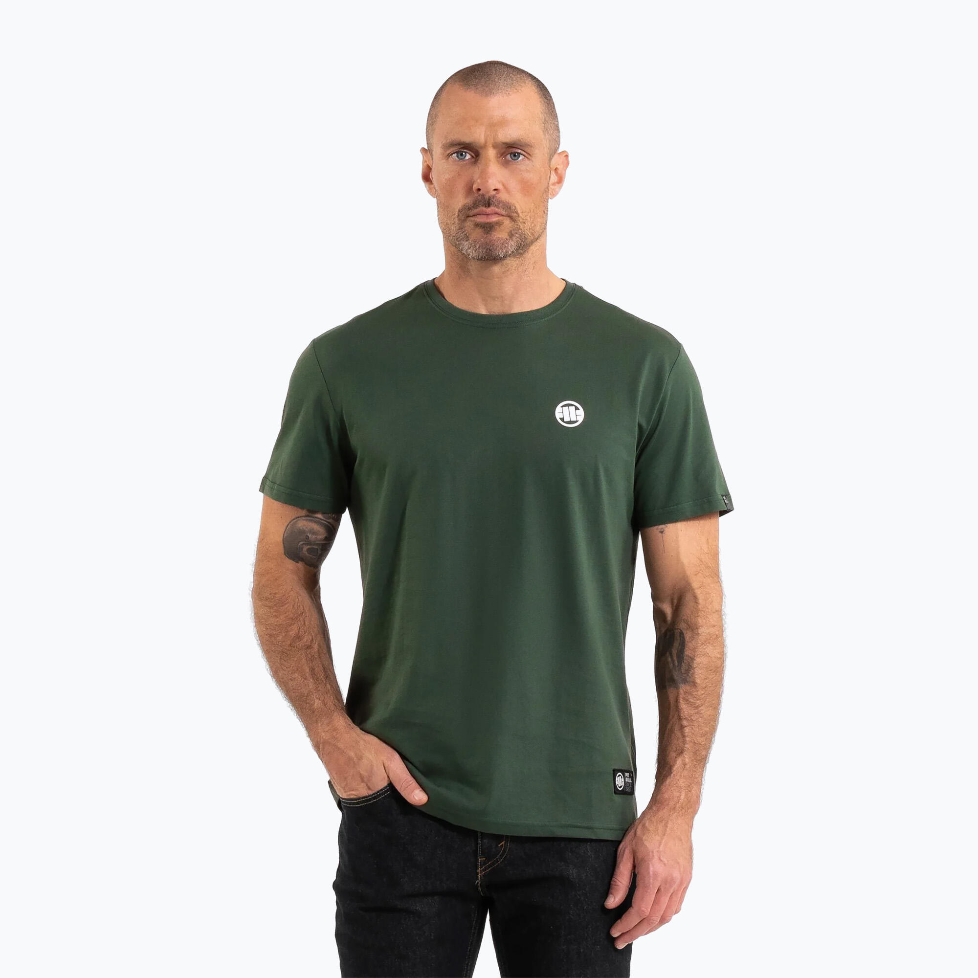 T-shirt da uomo con logo piccolo Pitbull 1/5