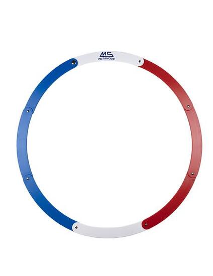 Cercle de pétanque pliant MS Pétanque - bleu, blanc, rouge