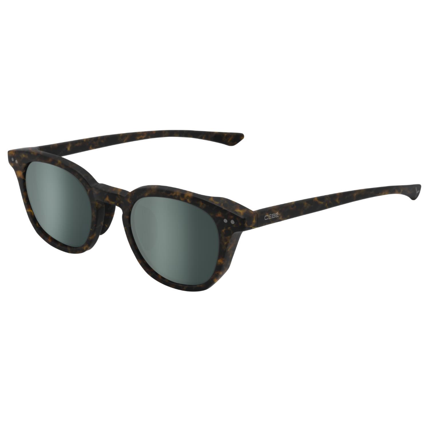 CÉBÉ Matt Tortoiseshell Chill Out Square M Green Cat 3 Sunglasses