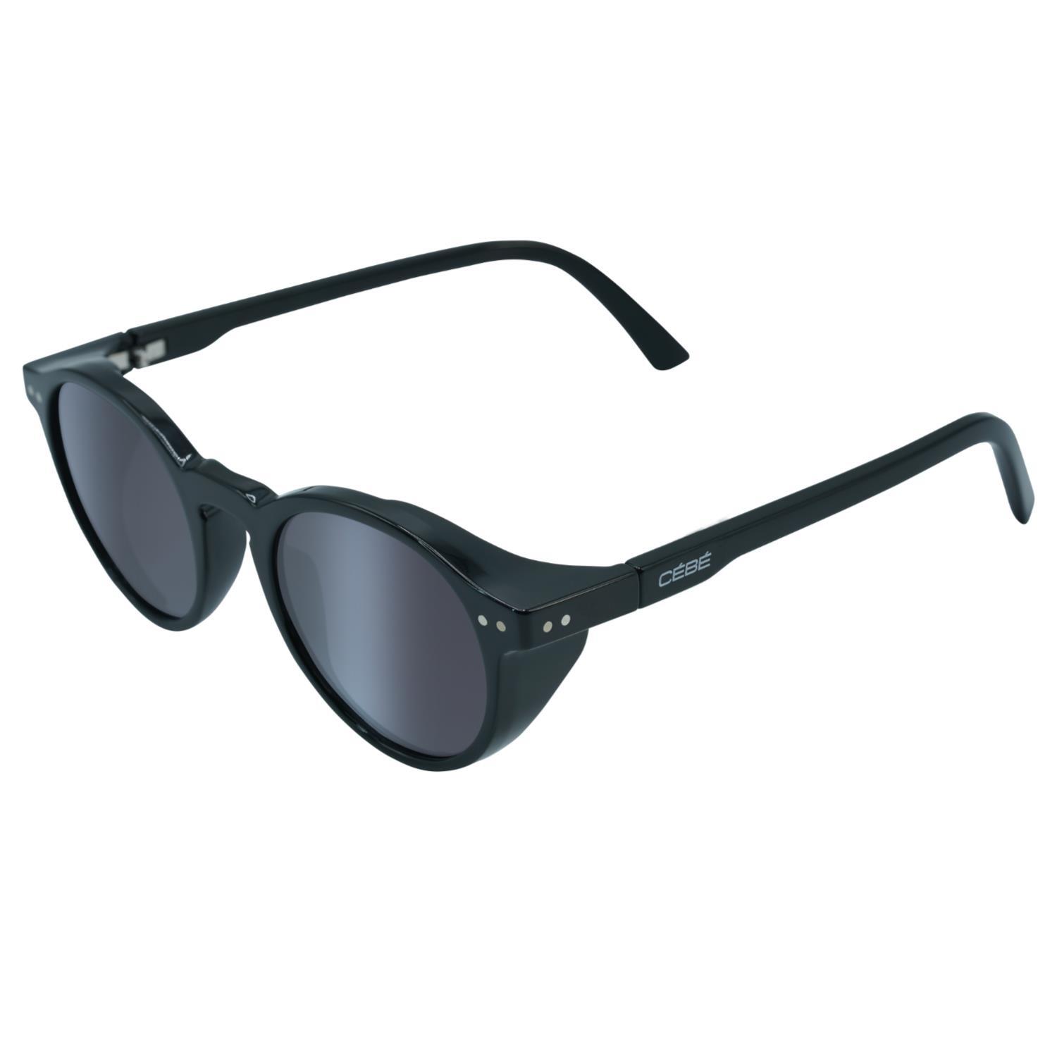 CÉBÉ Shiny Black Ride On Gradient Blue Cat 3 Pantos Sunglasses