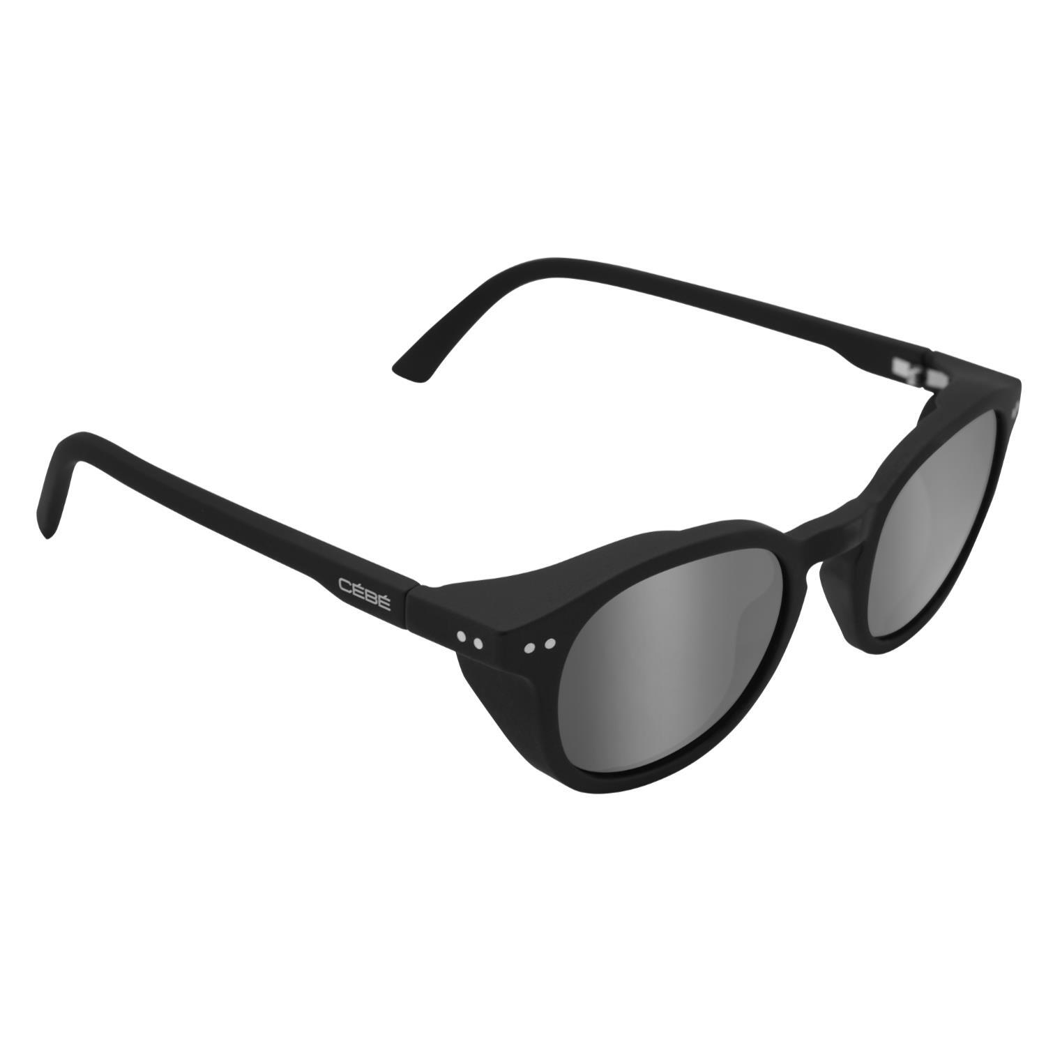 CÉBÉ Matt Black Sidewalk Grey Cat 3 Sunglasses