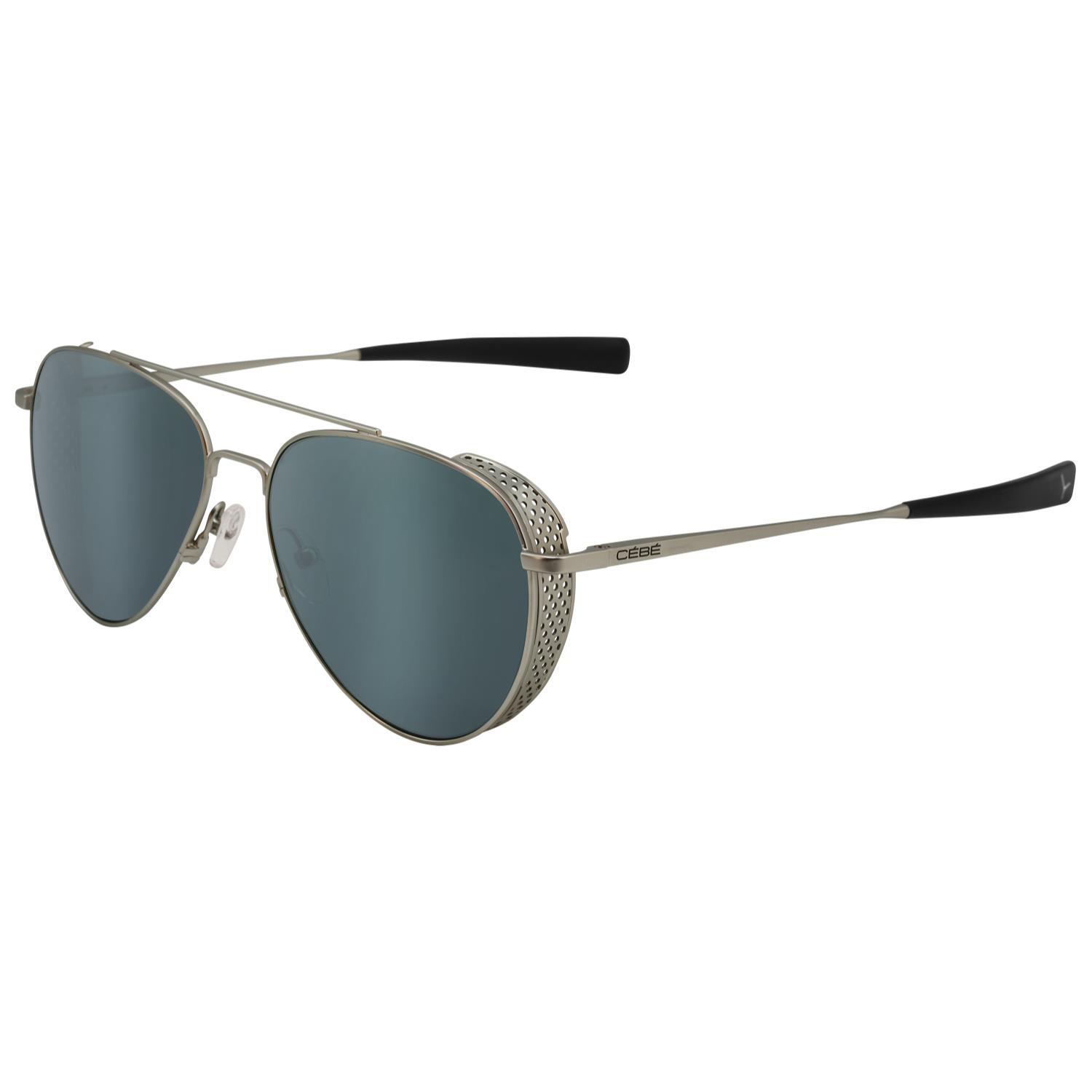 CÉBÉ Matt Pale Gold Evasion Pilote Blue Polarised Cat 3 Aviator Sunglasses