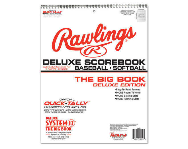 RAWLINGS Livro de resultados de basebol Rawlings Deluxe System-17 (17SBDLX)