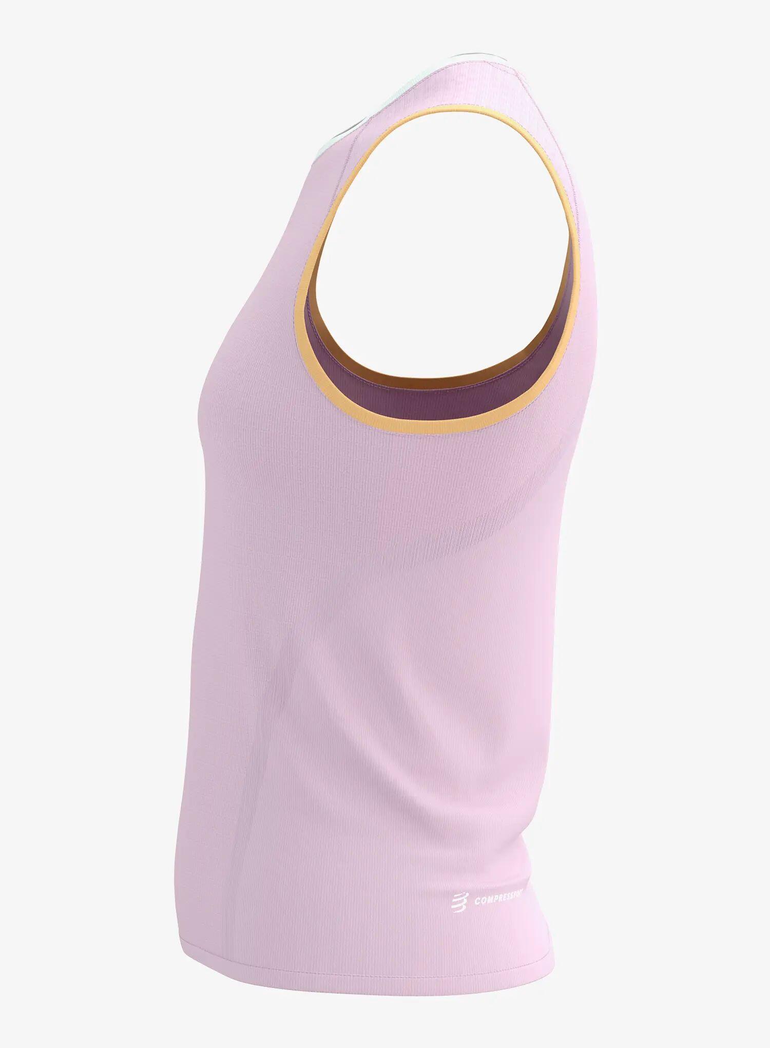 Camiseta de tirantes Compressport Trail Racing Rosa Mujer 7/7