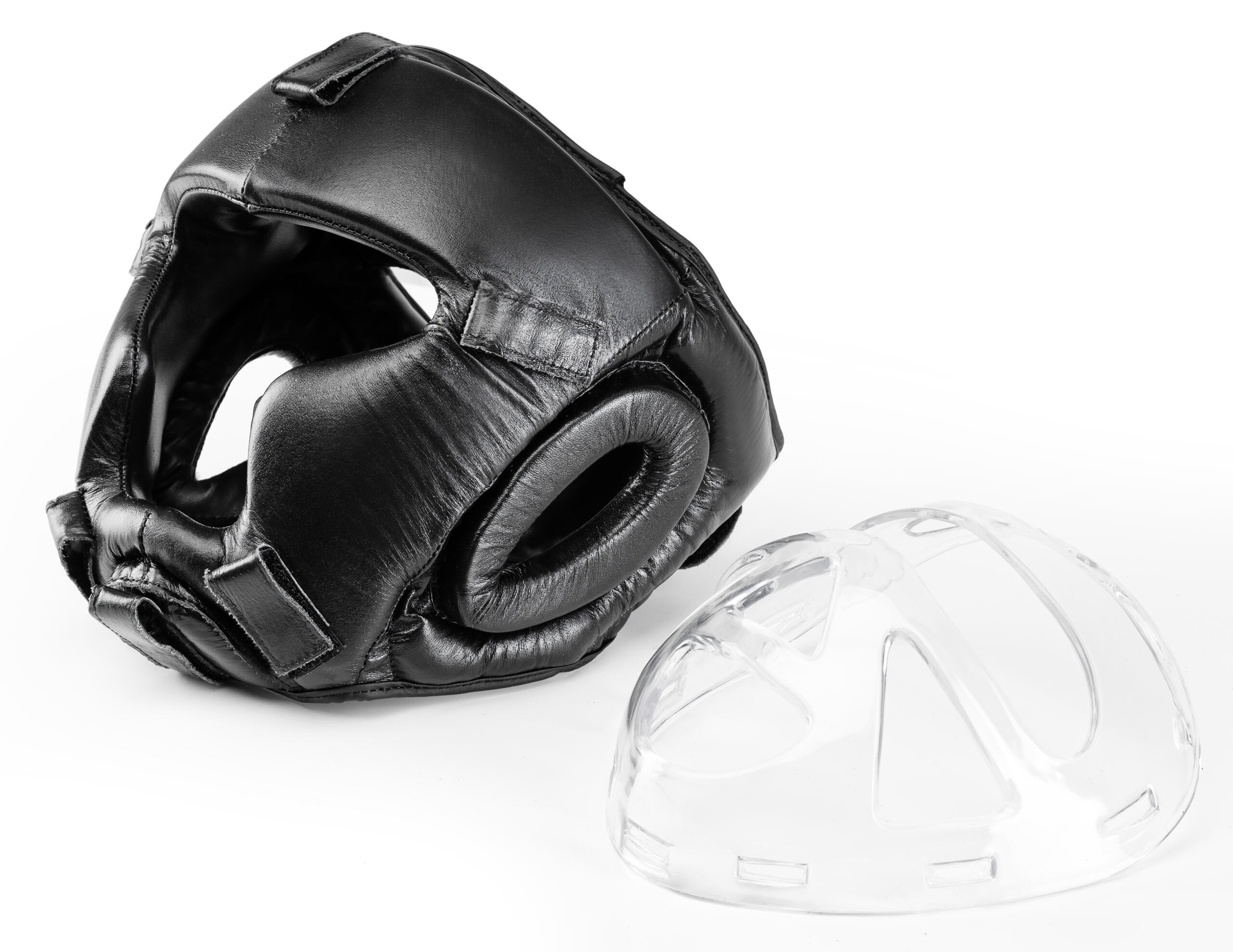 Kask bokserski Evolution Professional Equipment skórzany z kratą 5/5