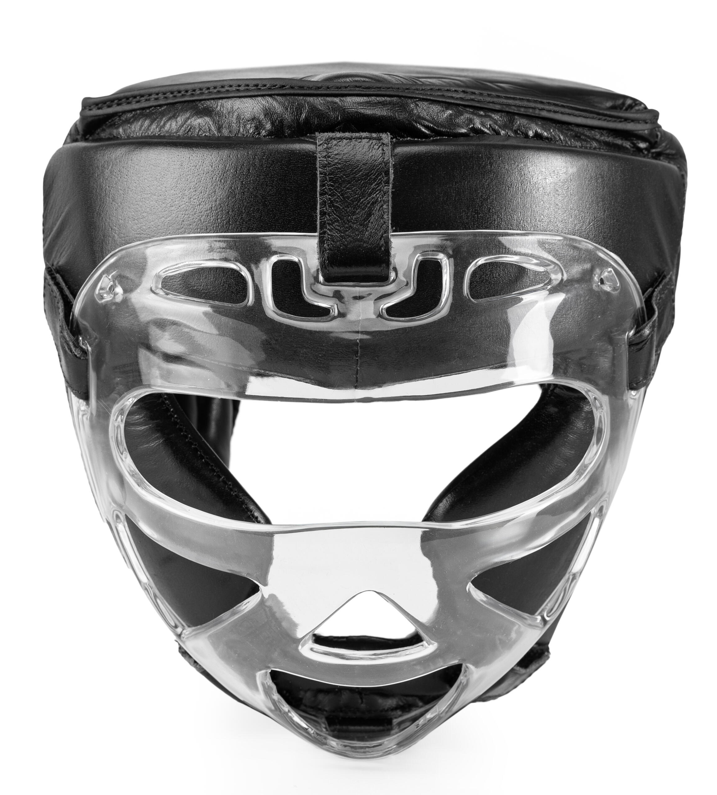 Kask bokserski Evolution Professional Equipment skórzany z kratą 2/5