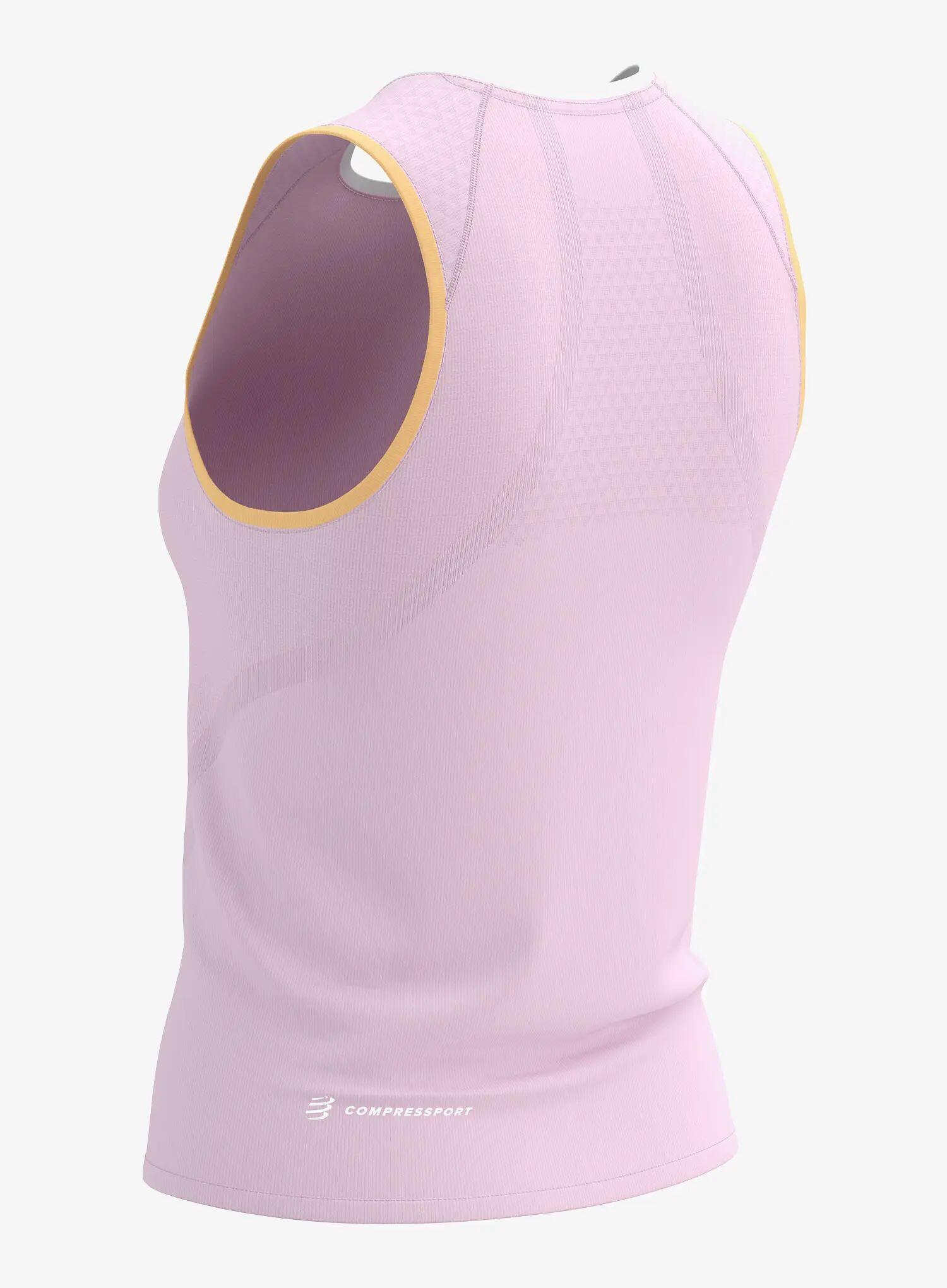 Camiseta de tirantes Compressport Trail Racing Rosa Mujer 6/7
