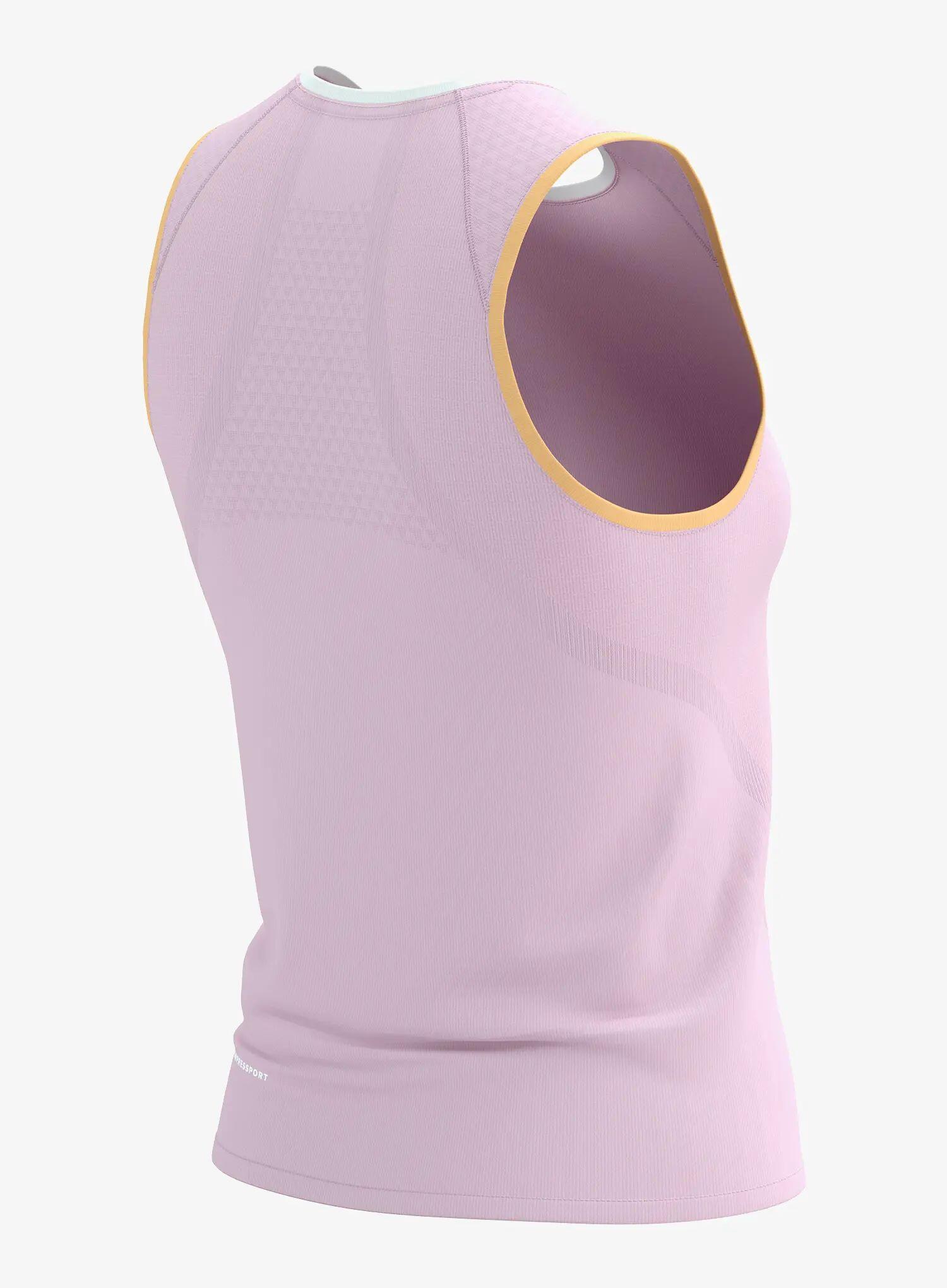 Camiseta de tirantes Compressport Trail Racing Rosa Mujer 5/7