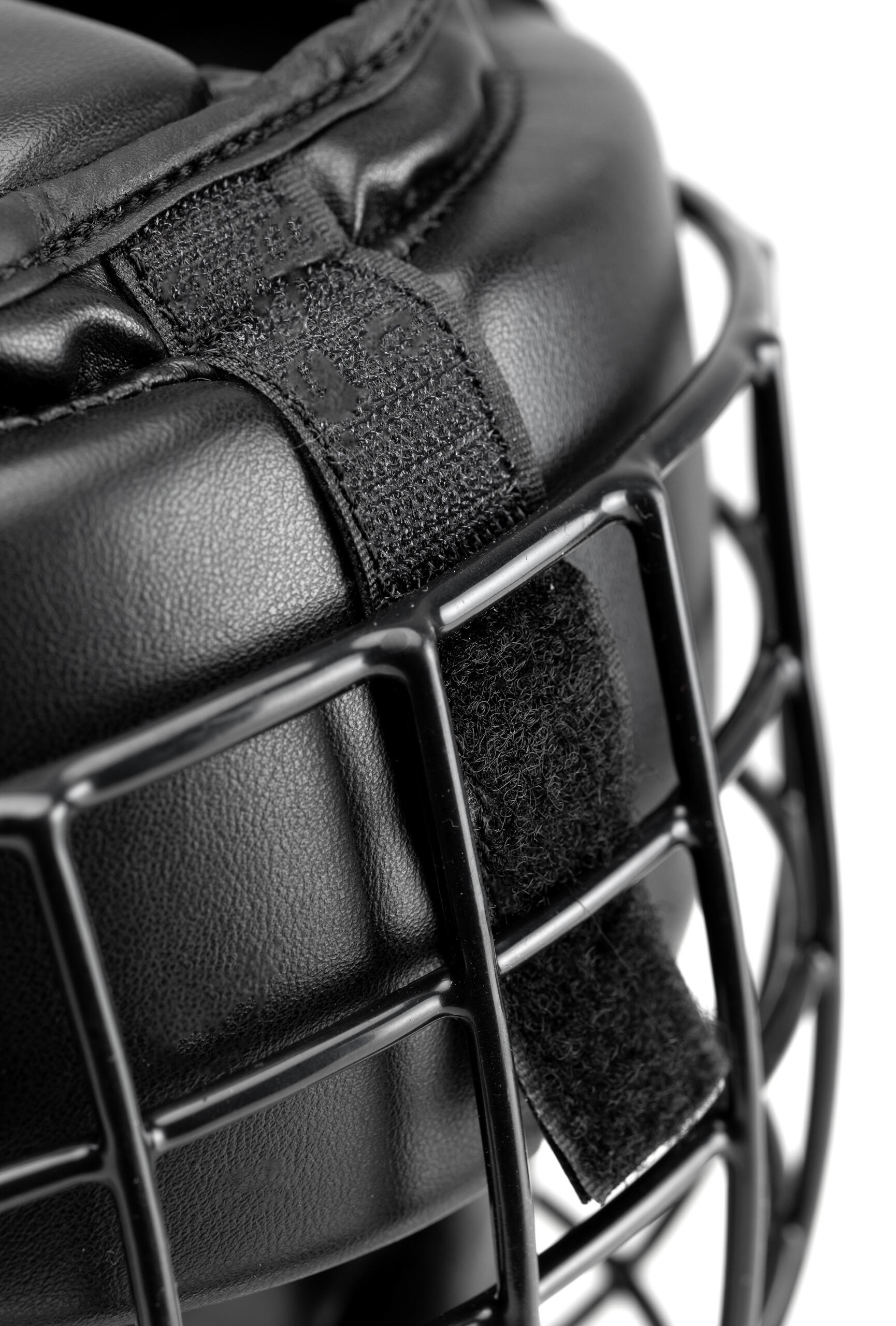 Kask bokserski Evolution Professional Equipment z kratą metalową Black 5/6