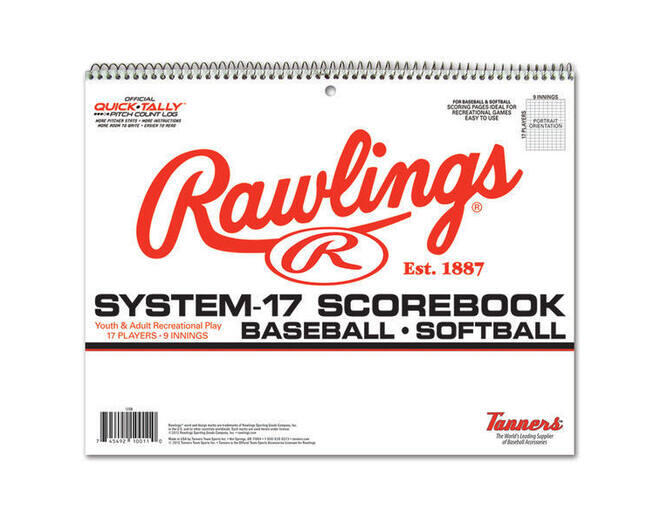 RAWLINGS Livro de resultados de basebol Rawlings System-17 (17SB)