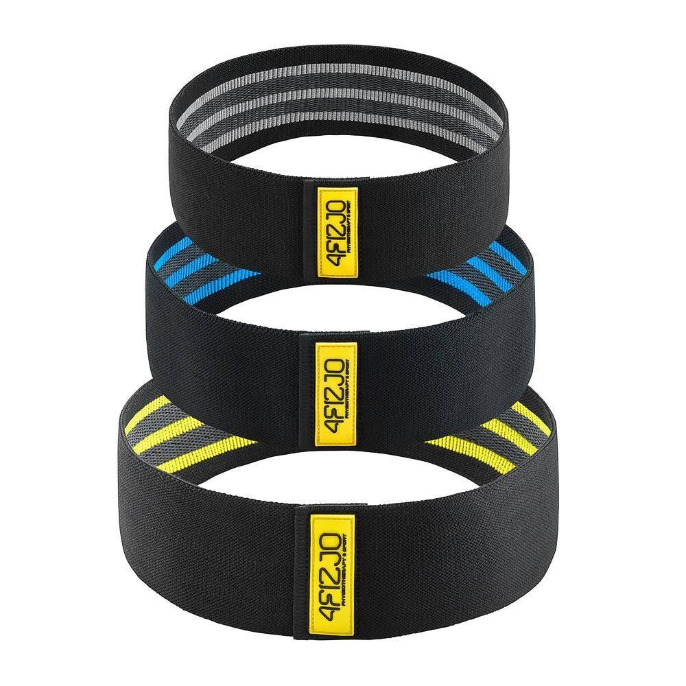 3er Set Hip Band 4FIZJO Stoff Fitnessbänder Widerstandsbänder für Beine & Po 2/6