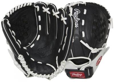 Softball handschoen - linkshandig vangen - rso120bw - 12 inch (wit)