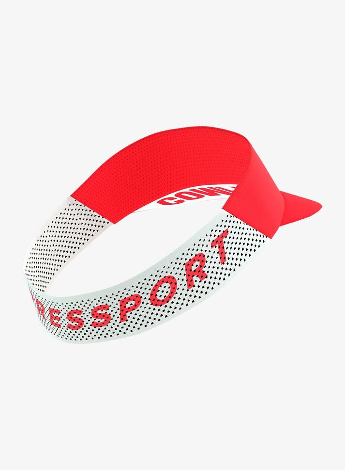 Daszek biegowy Compressport Pro Racing Visor - fluo red