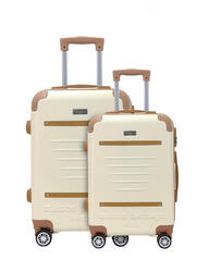 Ensemble De 2 Valises Valises M/L Trocadero Creme