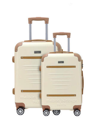 Ensemble De 2 Valises Valises M/L Trocadero Creme