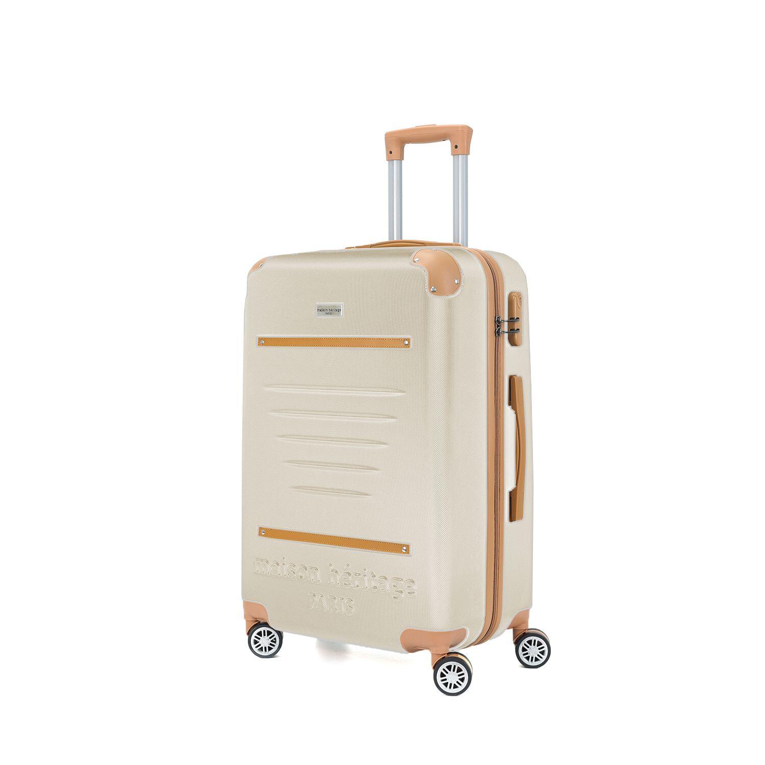 Ensemble De 3 Valises SML Trocadero Creme 4/4