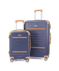 Set de 2 valises M+L Trocadero Bleu Marine