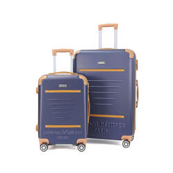 Ensemble de 2 valises S+M Trocadero Bleu Marine