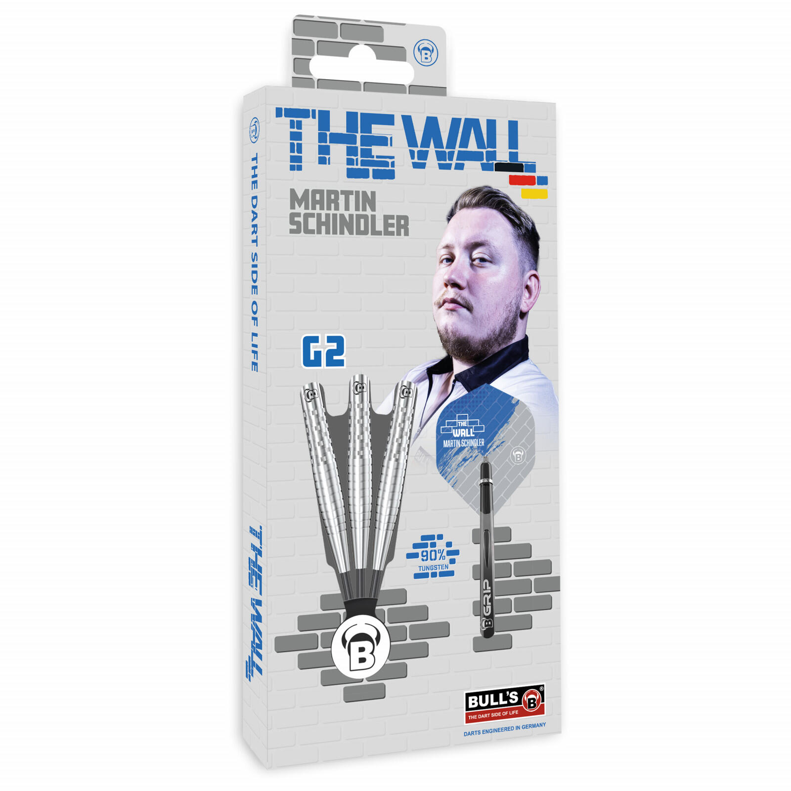 BULL'S Martin Schindler Generation 2 Steeldart, 21g., 90% Tungsten 21gr 4/4