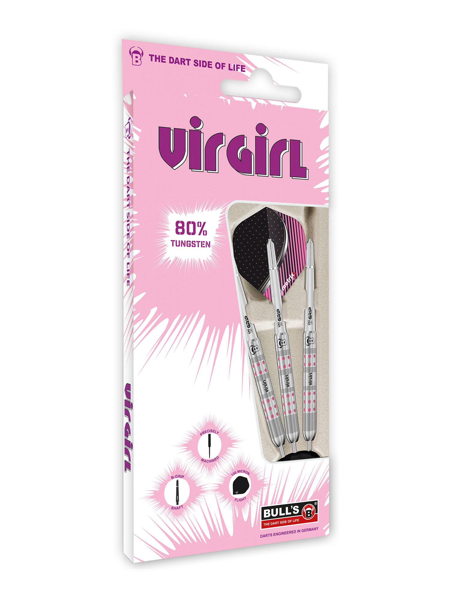Darts Steeldarts unisex - Virgirl VR1 Dartpfeile 80% Tungsten Darts-Set Anfänger 3/3