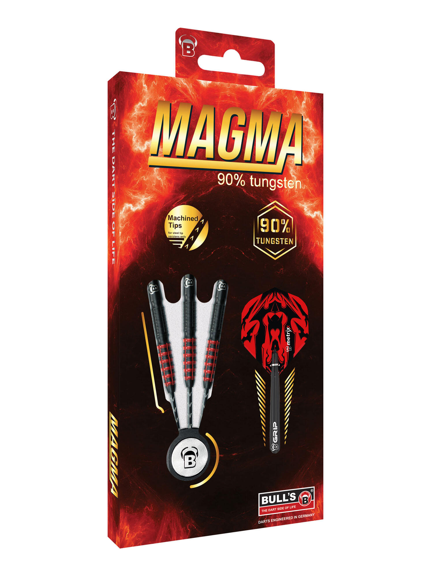 Darts Steeldarts unisex - Magma Dartpfeile 90% Tungsten Darts-Set Profi 5/5