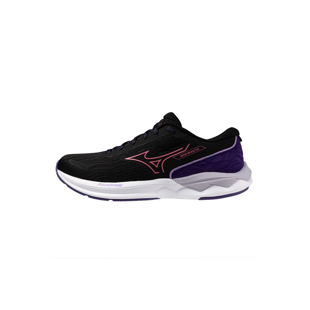 Wave Revolt 3 Women's Road Running Shoes - Black x White
