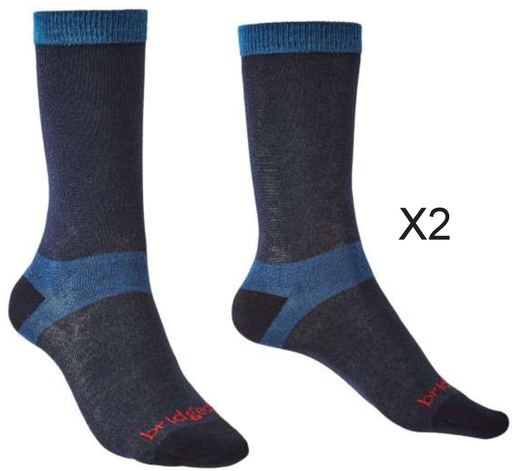 BRIDGEDALE Bridgedale Women's Ultra-Lightweight Coolmax Performance Liner Socks TWIN PACK