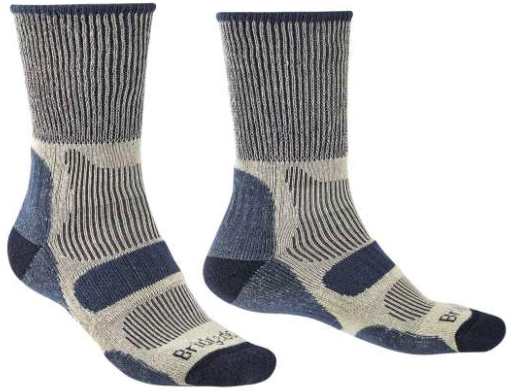 BRIDGEDALE Bridgedale Men's Coolmax Comfort LW Cotton Crew Hiking Socks