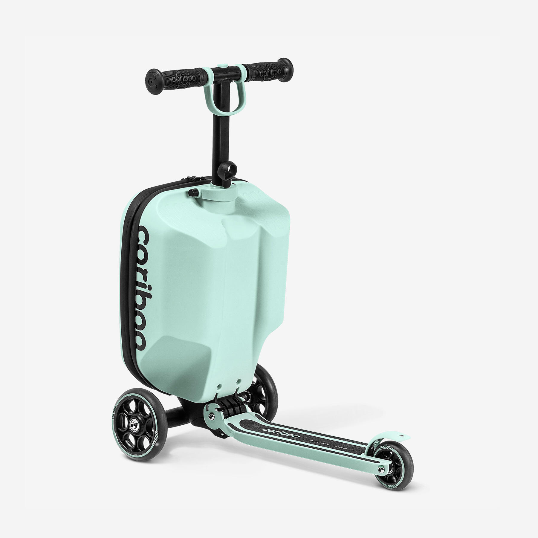 Trotinete de três rodas com mala Cariboo iTravel (menta) -4976 7/8