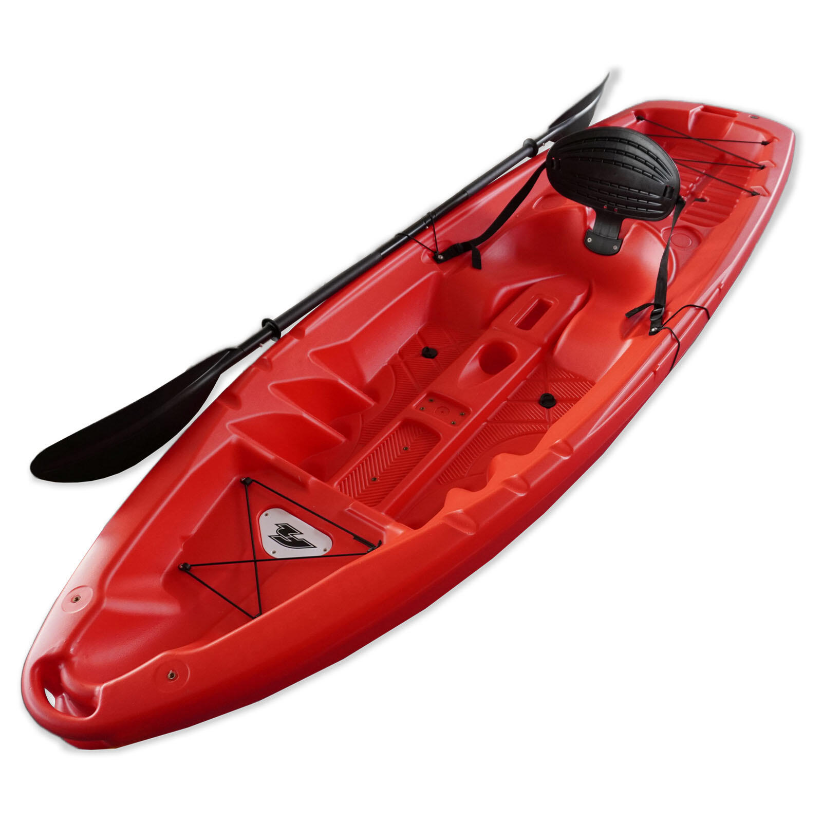 F2 Marken Kajak Axxis Leichtes Angelkajak Robuste Hartschale 254cm Rot 2025 5/7