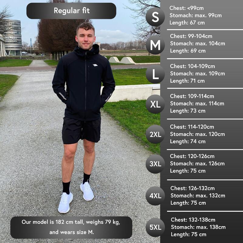 Veste fonctionnelle réfléchissante - Homme réfléchissant noir